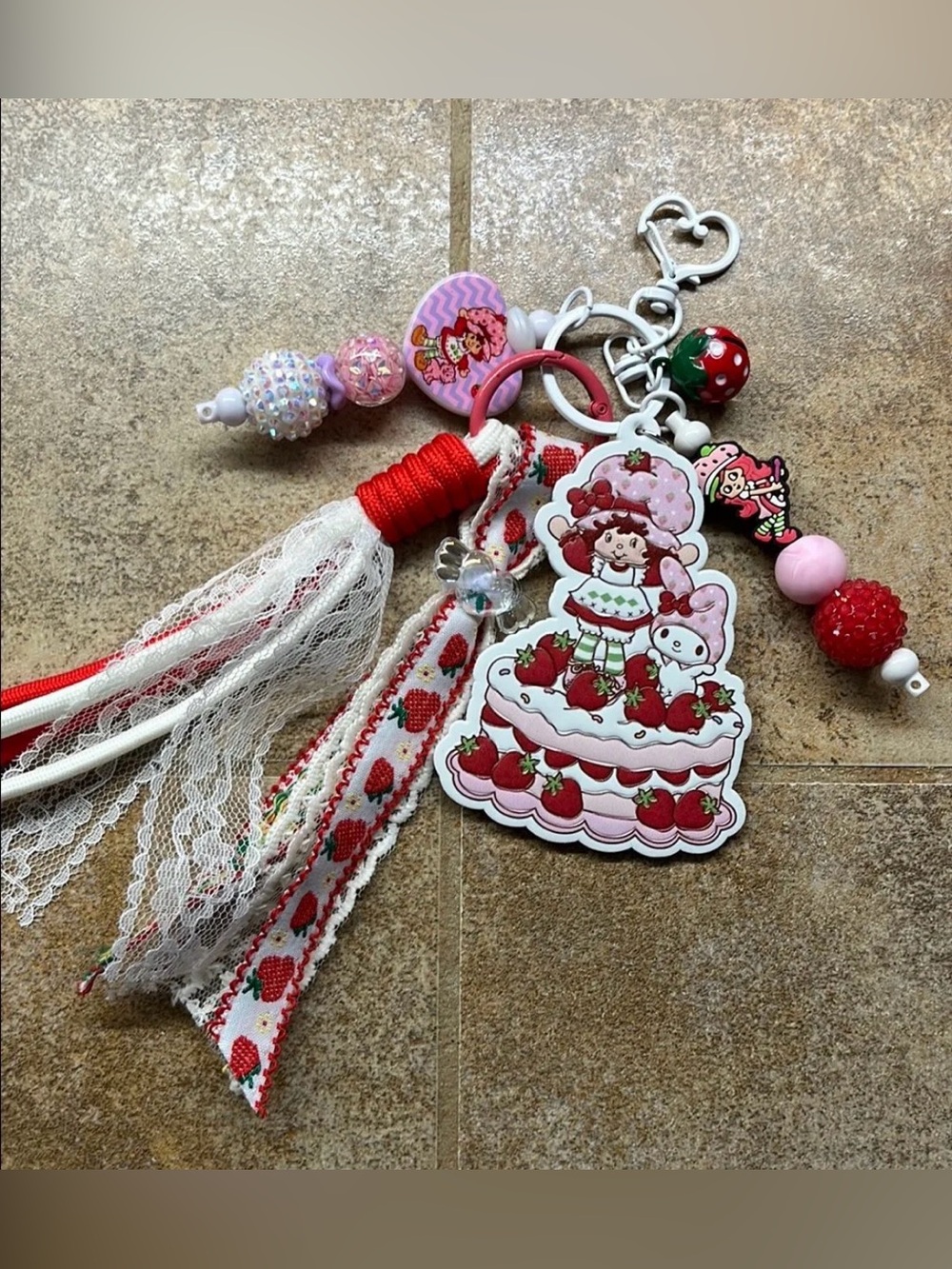 Strawberry shortcake junk keychain